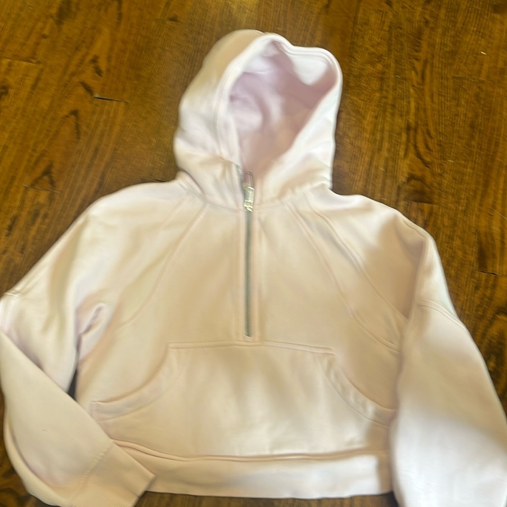 Lululemon Half Zip Pink Scuba Hoodie size XS/S